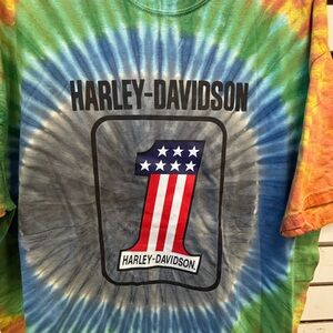Harley-Davidson Multicolor Tie-Dye Tee